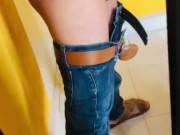 Papi vaquero solo mostrando verga dura