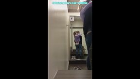 Nerdy Girl with Glasses Sucks and Fucks for First Time in Public Store