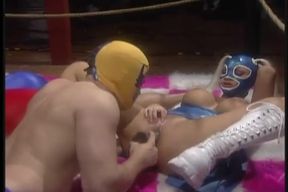Wrestling the pussy in the ring