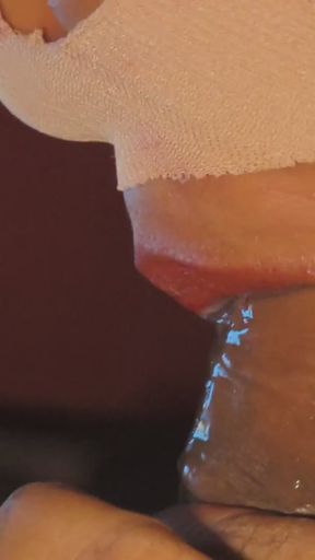 Deep throat blowjob with cum shot ..