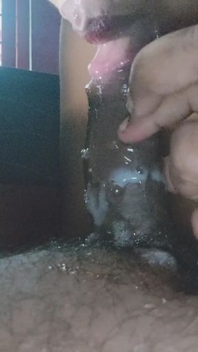 Deep throat blowjob with cum shot ..