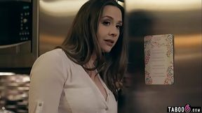 Cheating hubby gets a surprise teenage blowjob