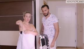 ep busty blonde euro milf given an anal fucking