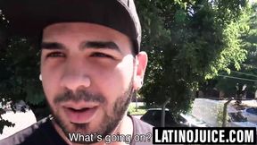 Colombian straight stud unloads jizz on spitroasted bitch's face