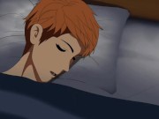 A mature Bear daddy caught his twink roommate sniffing his underwear - Hentai Bara Yaoi Hostel ep 2