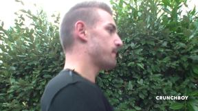 Sex humiliation for two twinks in exhib