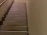 Czech twink trying to get caught jerking off in public toilet