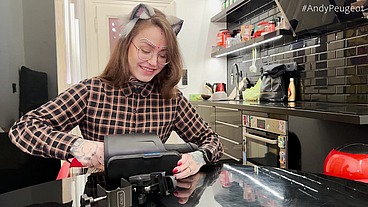 Cute Cosplay Kitty Mari Galore Fucks Her Toy And A Real Dick