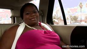 ”Ebony Bbw Shows Buxxom Body & Gets Prick”