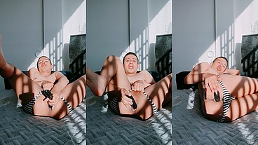 lesbian dildo all over my ass