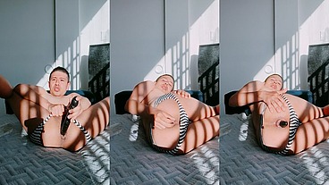 lesbian dildo all over my ass