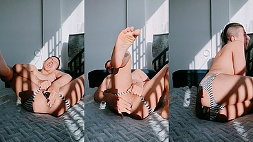 lesbian dildo all over my ass