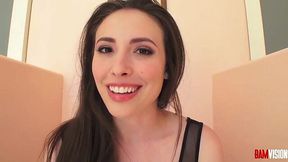 Bathroom Masturbation and POV Blowjob with Casey Calvert