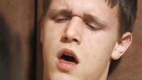 ”Pierced twink Aiden Riley Scott sprays huge load after sex”