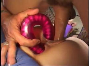 Horny babe gets her pussy licked and face fucked with hard cock