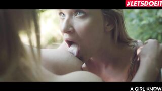 AGIRLKNOWS - ANGEL PIAFF AND NATALY CHERRY BUSTY CZECH BLONDES HOT OUTDOOR LESBIAN FUN - LETSDOEIT