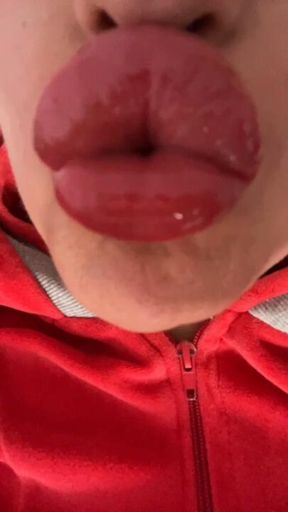 Captivated by the of Big Lips and Glossy Kisses.