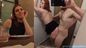 Risky Bathroom Public Sex, I Fuck On A Date With A Guy I Met Online (dia Ita)