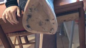 Lady Sinner Dirty heels bootjob and shoejob