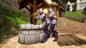 Draenei Futa Fucks Draenei Girl on the Wishing Well : Warcraft Porn Parody