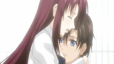 Redhead anime babe gets a messy facial in this hentai porn video