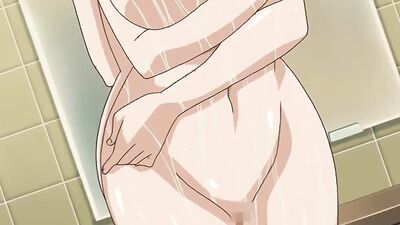 Watch this Japanese MILF with massive boobs and a wet pussy get pounded in the shower