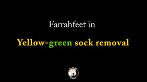Yellow-green sock removal