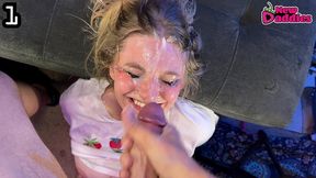 facial & cumshot compilation - 15 thick sperm loads