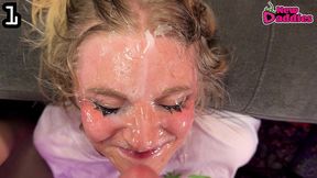 facial & cumshot compilation - 15 thick sperm loads