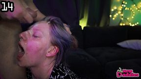 facial & cumshot compilation - 15 thick sperm loads