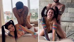 Fuck me Harder, Daddy! Petite Submissive Slut with Big Tits gets really Rough Sex ...