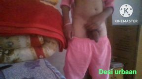 Indian desi village boy's young black cock