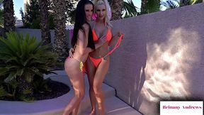 busty friends brittany andrews and sofie marie voluptuous bikini play!