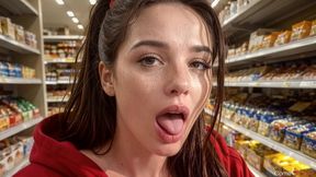 slim thick black-haired beauty in red hoodie[ai]