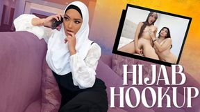 Conservative Hijab Girl Can&#039;t Believe How Good It Feels To Finally Fuck Around With Her Boyfriend