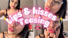 Lip Tongue Fetish: Filler Gloss Kisses and Teeth POV