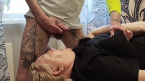 I'm jerking off my dick to cum on my mother-in-law