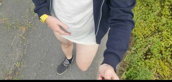 I walk down the street completely naked