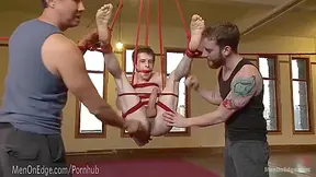Tied Up Stud Acquires Jacked Off