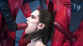 Starwars The Sith Awakens Rey Fucked in 3D Futa Porn Orgy