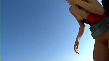 Hot sex on the beach with Carol Vega