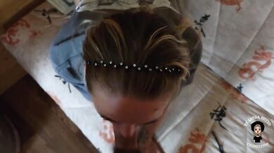 Hot home fuck with warm thick creampie in pussy