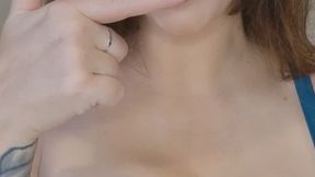 StepMOMMY lactates and sprays milk all over good boy