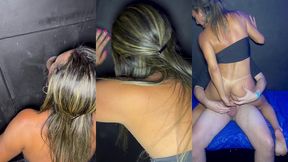 parte 2: muita putaria na casa de swing: belinha deu no pelo, levou gozada na boca e na buceta e fez o corno limpar a porra com a lingua
