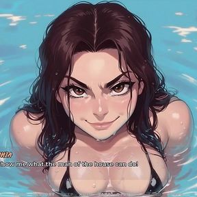 My New Girlfriend  Taboo Hentai Game  Ep.52 Caught My MILF Neighbor Boob in the Pool Just Next to My Stepmom!
