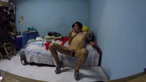 Joselynne Crossdresser In Spider Cosplay Ready To Suck Dildo Second Part