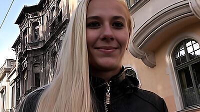 GERMAN SCOUT - Shy Teen Haley Hunter without Tattoos talk to First Casting Sex