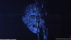 ”Petite ebony in socks Double penetration pounded”