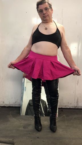 Short Skirt and Thigh-highs!