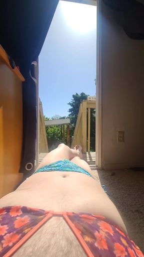 Summer sunbathing